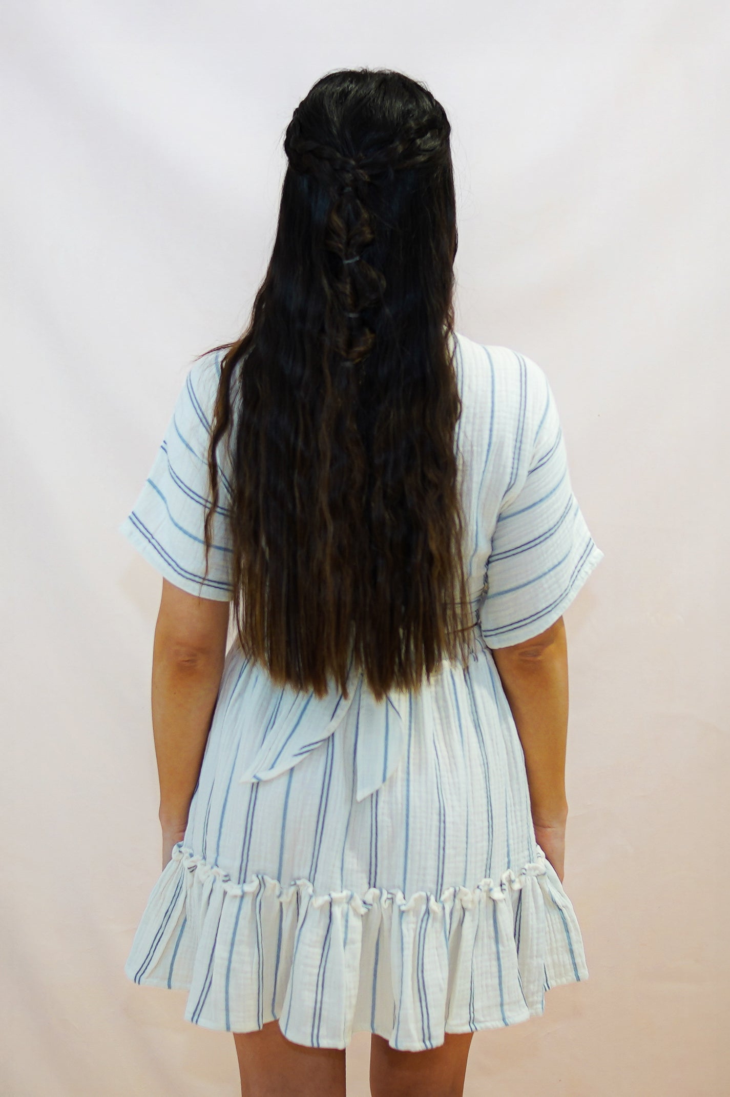 Falda Menorca Blanco y Azul