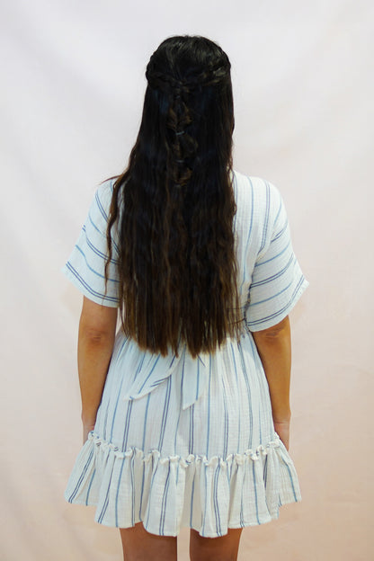 Falda Menorca Blanco y Azul