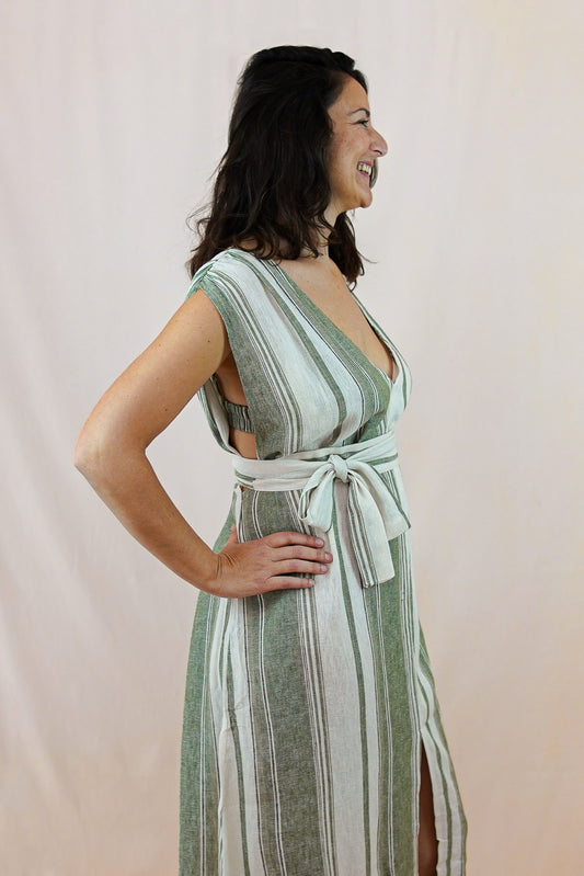 Olive Green Butterfly Kimono