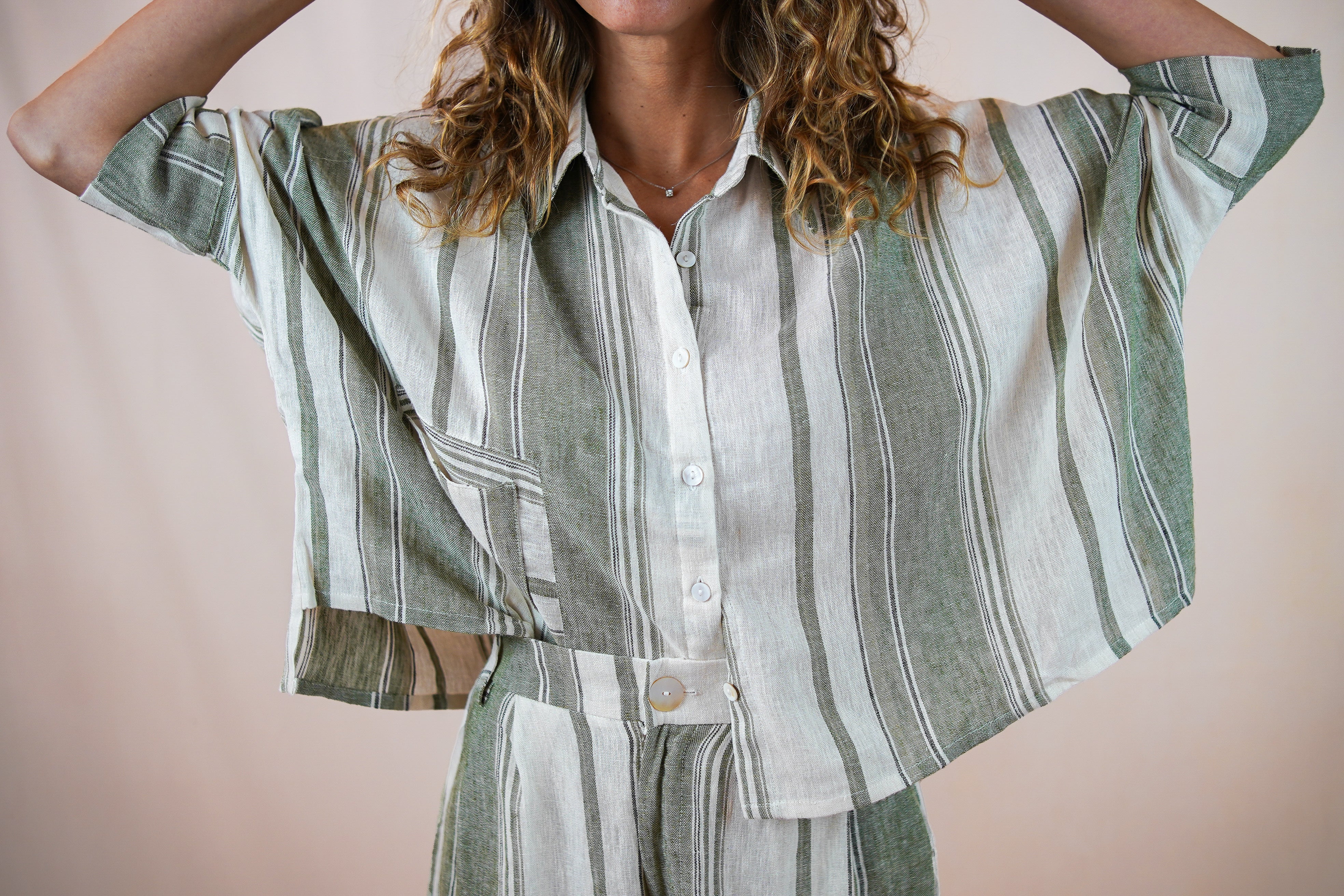 Olive Green Palm Tree Shirt