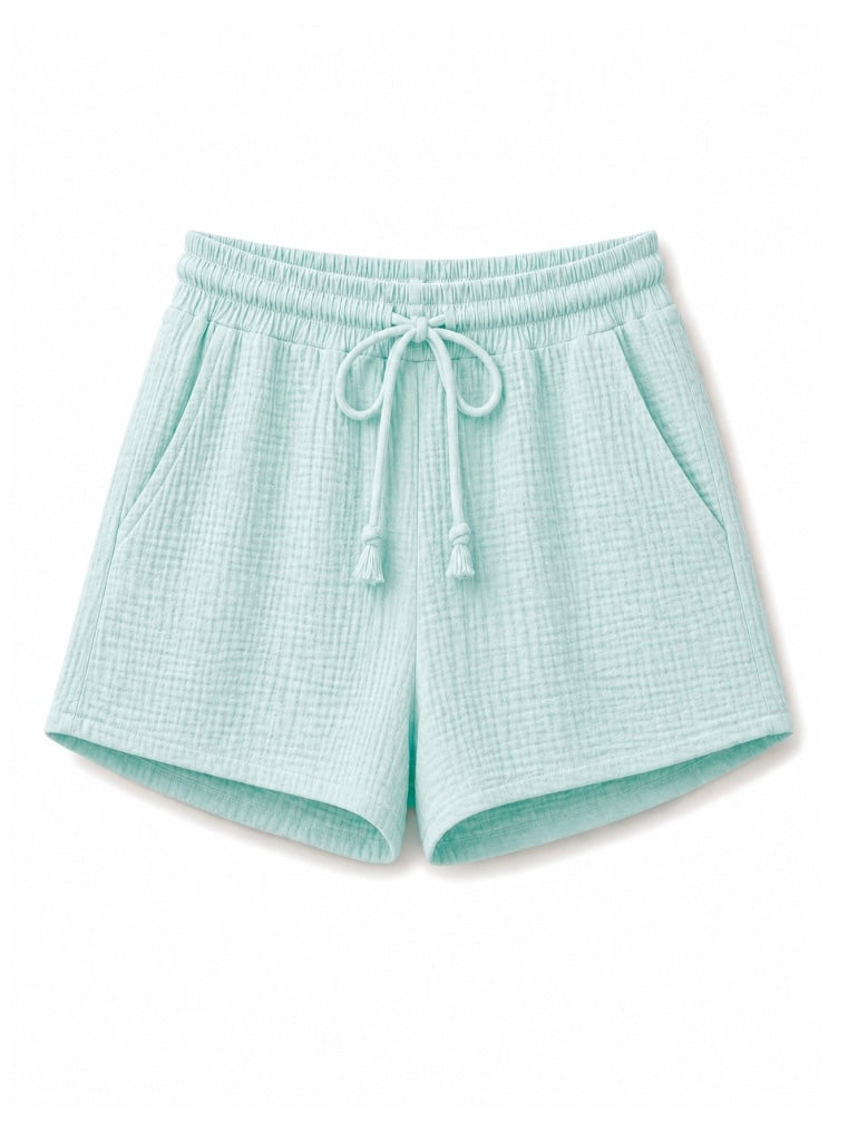 Short Muselina Aqua
