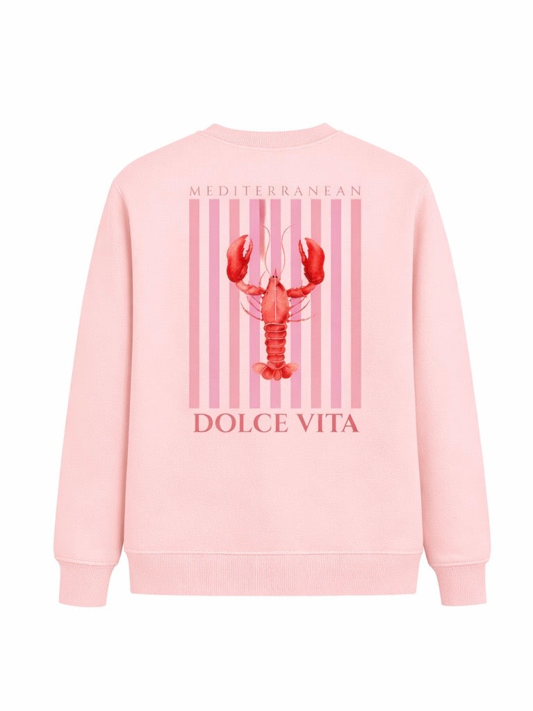 Sudadera hombre rosa langosta Mediterranean Dolce Vita