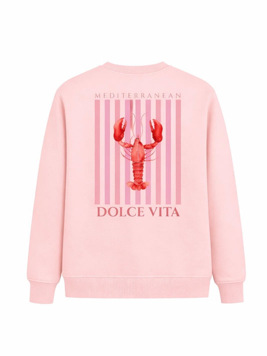 Sudadera hombre rosa langosta Mediterranean Dolce Vita