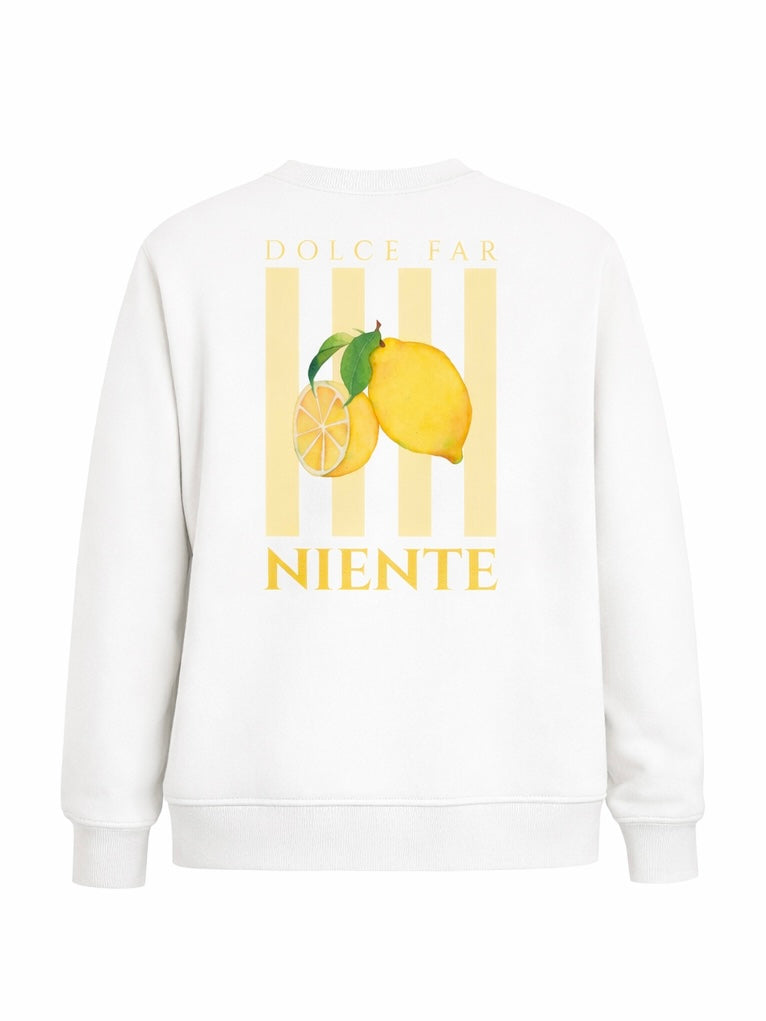 Sudadera hombre limones Dolce Vita estilo mediterráneo