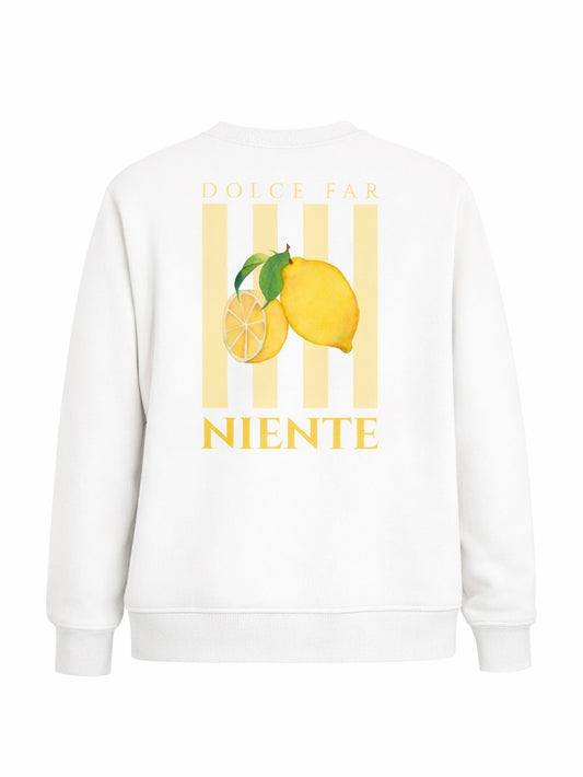Sudadera hombre limones Dolce Vita estilo mediterráneo