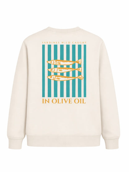 Sudadera hombre sardinas estilo mediterráneo Dolce Vita