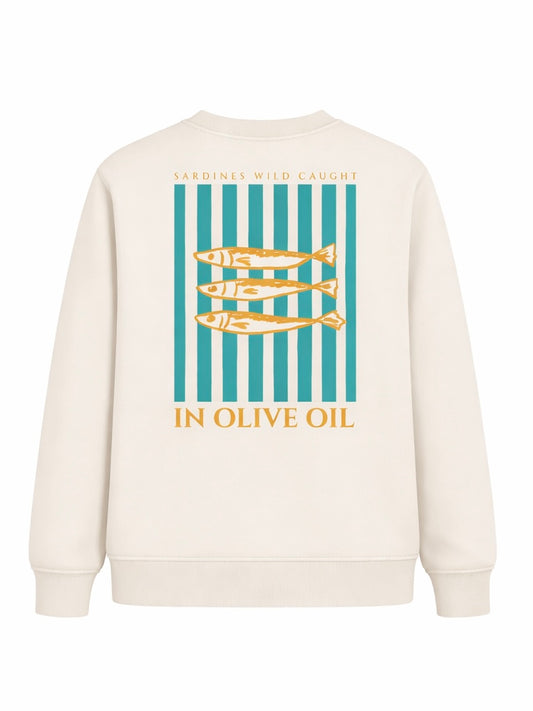 Sudadera hombre sardinas estilo mediterráneo Dolce Vita