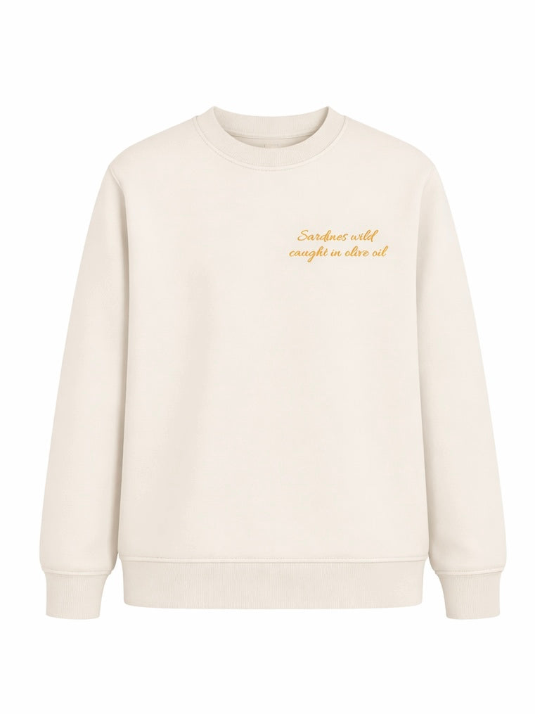 Sudadera hombre sardinas estilo mediterráneo Dolce Vita